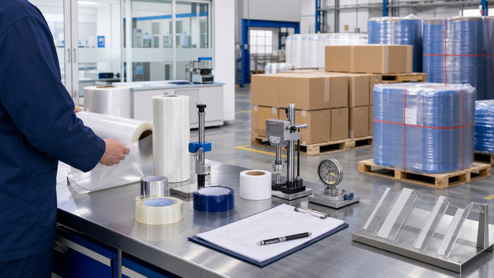 Illustrative material inspection process